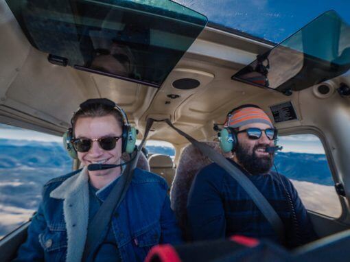 Aaron and Ryan in Plane