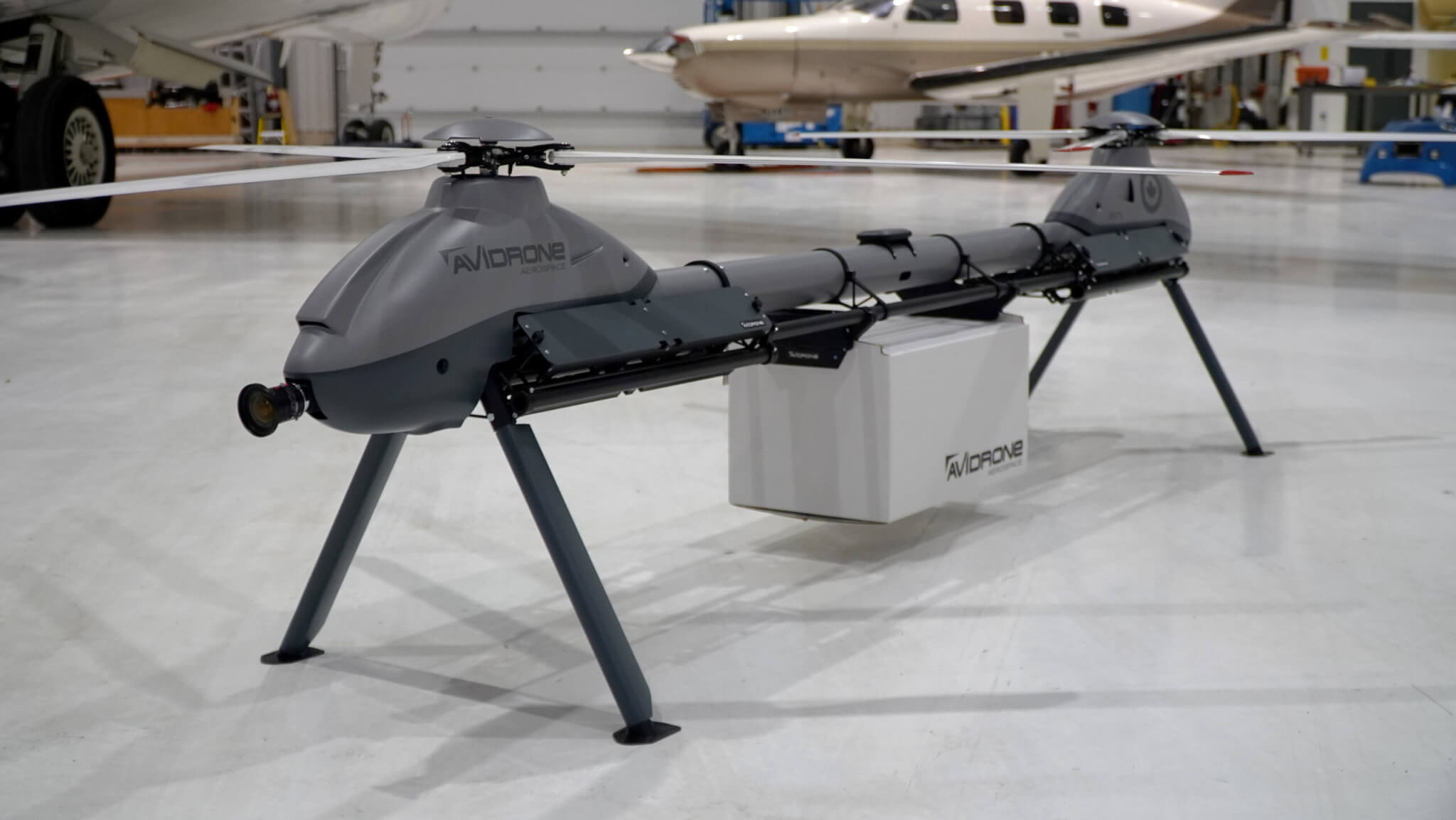 Avidrone Aerospace exhibits flagship 210TL Tandem drone integrated with Iris Automation’s Casia onboard detect and avoid technology at IDEX 2021