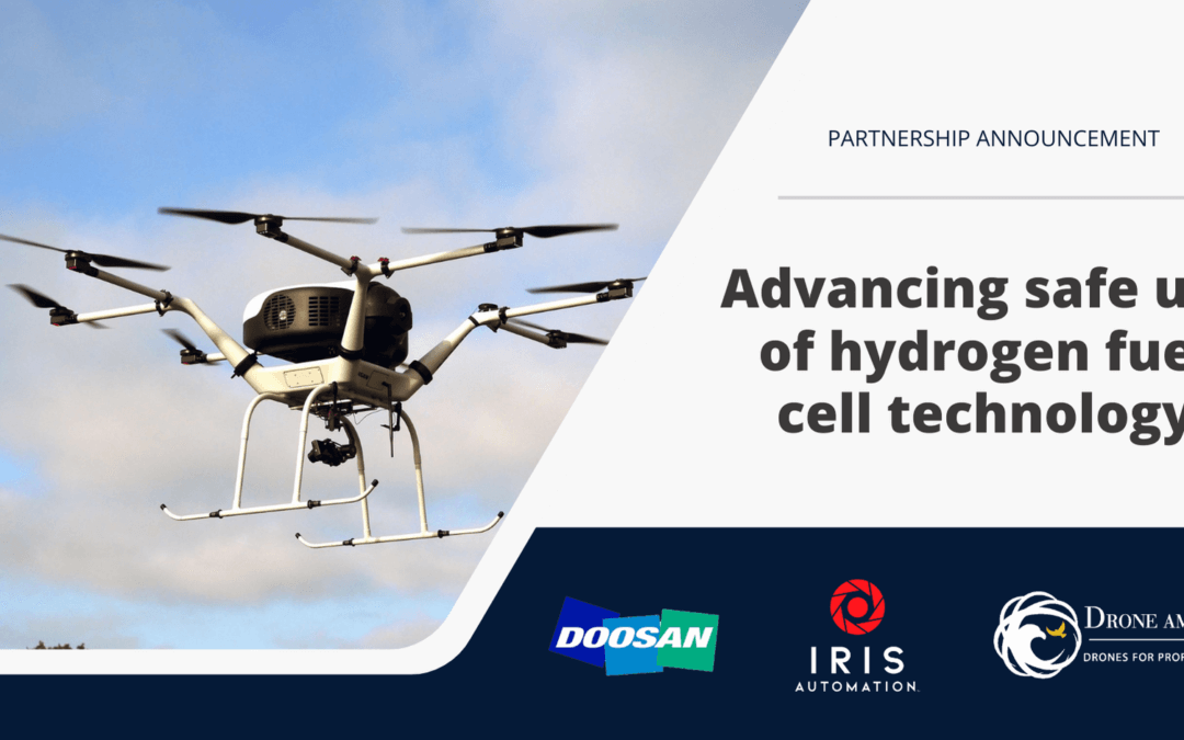 Doosan Mobility Innovation announces partnership with Iris Automation, Drone America to advance safe use of hydrogen fuel cell technology for BVLOS UAS operations