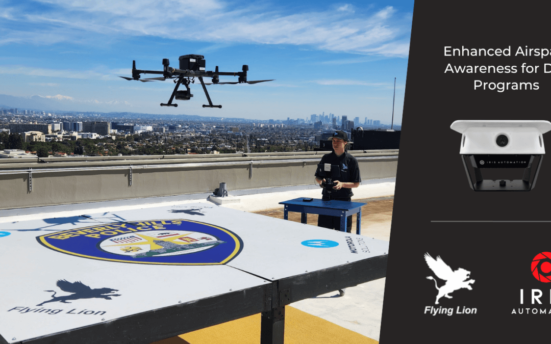 Flying Lion and Iris Automation add airspace awareness capabilities for Drone as First Responder (DFR) programs
